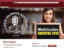 Tablet Screenshot of colegiobilinguesangabriel.com